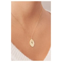 Alternative view of Alma & Co - Laiton doré à l'or fin 18k - Collier Joséphine