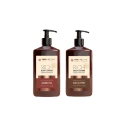 Arganicare - 2 x 400 ml - Body lotions jojoba et karité