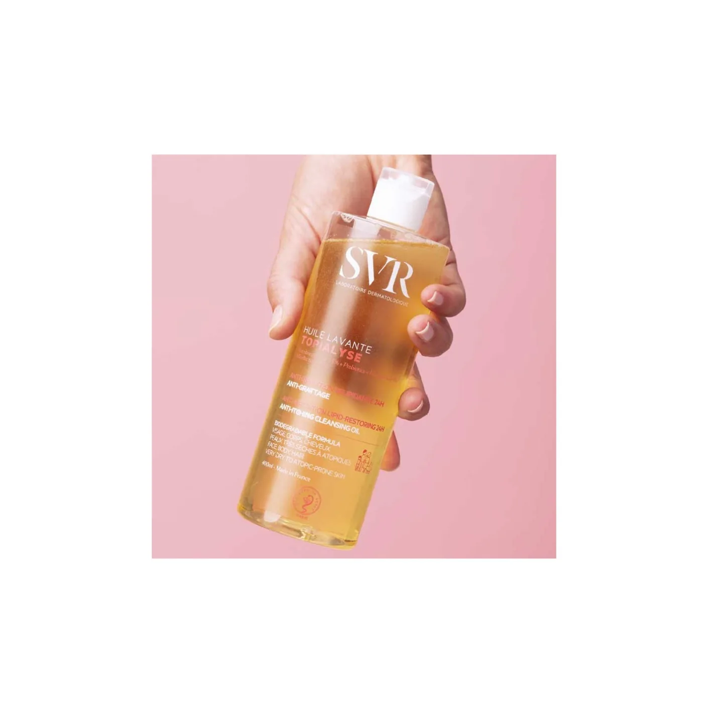 Laboratoire Svr - Topialyse - Peaux sensibles à très sèches - Corps - 400 ml - Huile lavante anti-irritation – vue 2