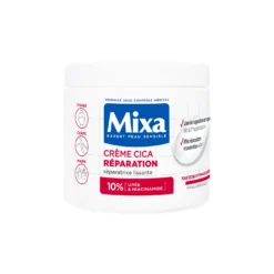 Mixa - Urée & niacinamide - Peaux sèches & fragilisées - 400 ml - Soin crème cicatrisante réparatrice