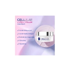 Nivea - Acide hyaluronique - Cellular Expert Filler - Visage - 50 ml - Soin anti-âge repulpant FPS 30 – vue 6