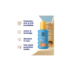 Alternative view of Nivea - Protect & Bronze - Formule anti-taches - 200 ml - Spray protecteur SPF 50