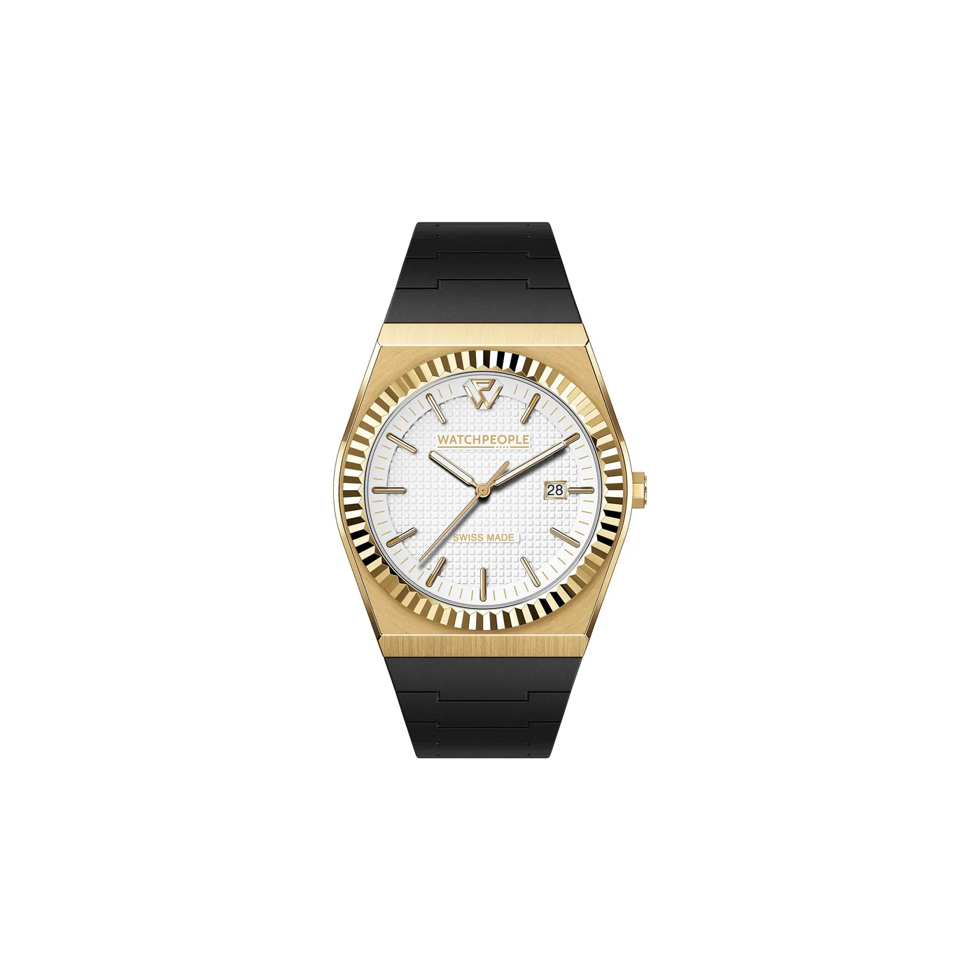 Ice Watch - ICE - Medium - Gold Brushed White Square - Montre à quartz